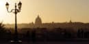 Pincio-Terrasse – Panoramablick über Rom von den Borghese-Gärten