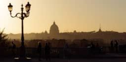 Pincio-Terrasse – Panoramablick über Rom von den Borghese-Gärten