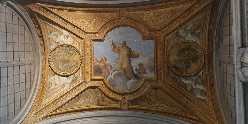 Apotheose des heiligen Franziskus von Guidobaldo Abbatini in der Raimondi-Kapelle