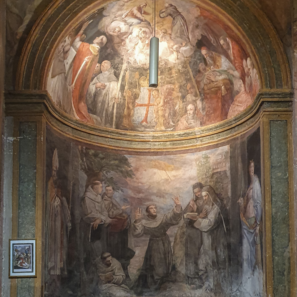 Fresken des heiligen Franziskus von Giovanni de' Vecchi in San Pietro in Montorio
